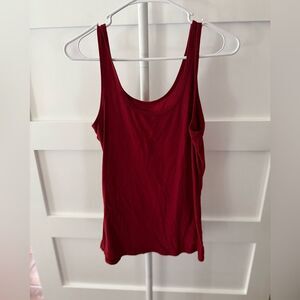 No Boundaries Deep Red Tank Top